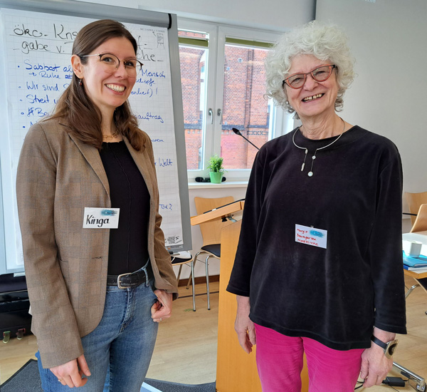 Referentin Associate Professor Dr. Kinga Zeller und Margit Baumgarten, Vorsitzende